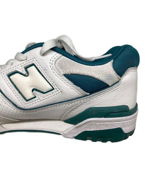 NEW BALANCE（ニューバランス）NEW BALANCE (ニューバランス) BB550/スニーカー ホワイト×グリーン サイズ:27の古着・服飾アイテム