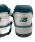 中古・古着 NEW BALANCE (ニューバランス) BB550/スニーカー ホワイト×グリーン サイズ:27：4000円