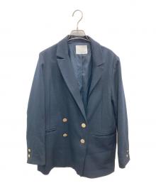 COLLAGE GALLARDAGALANTE（コラージュ ガリャルダガランテ）の古着「ダブルテーラードジャケット」｜ネイビー