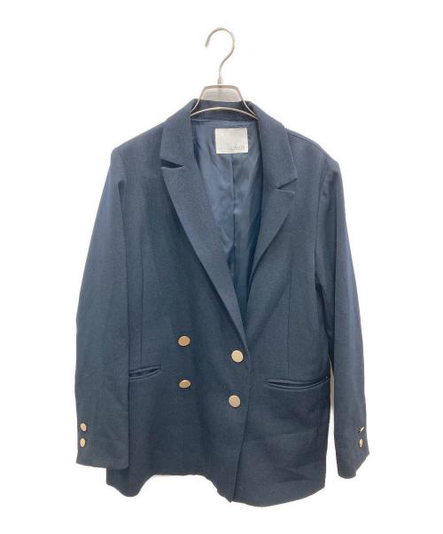 COLLAGE GALLARDAGALANTE（コラージュ ガリャルダガランテ）COLLAGE GALLARDAGALANTE (コラージュ ガリャルダガランテ) ダブルテーラードジャケット ネイビー サイズ:Freeの古着・服飾アイテム