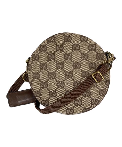 GUCCI（グッチ）GUCCI (グッチ) GGキャンバスショルダーバッグ ベージュの古着・服飾アイテム