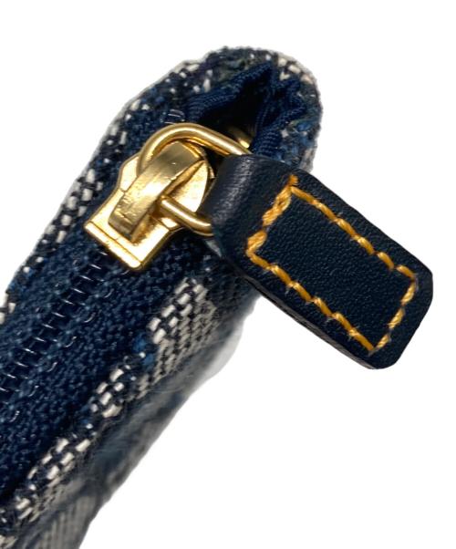 Christian Dior（クリスチャン ディオール）Christian Dior (クリスチャン ディオール) サドルコインケース ネイビーの古着・服飾アイテム