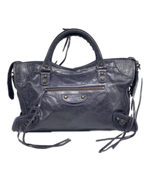 BALENCIAGA（バレンシアガ）BALENCIAGA (バレンシアガ) ザ シティ エディターズバッグ パープルの古着・服飾アイテム