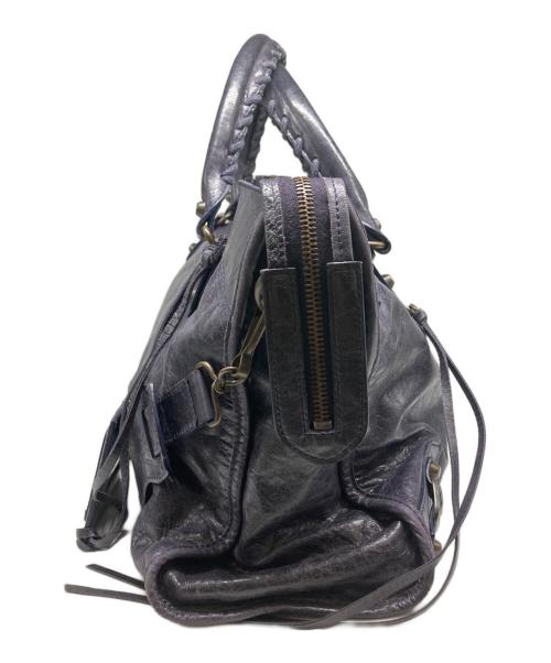 BALENCIAGA（バレンシアガ）BALENCIAGA (バレンシアガ) ザ シティ エディターズバッグ パープルの古着・服飾アイテム