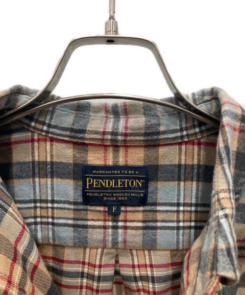 PENDLETON（ペンドルトン）PENDLETON (ペンドルトン) チェックネルシャツ ベージュ サイズ:Fの古着・服飾アイテム