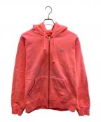 SUPREMEシュプリーム）の古着「Reflective Box Zip Up Sweatshirt」｜ピンク
