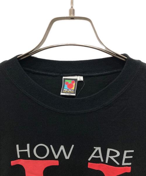 DISNEY（ディズニー）DISNEY (ディズニー) 00'sプリントTシャツ ブラック サイズ:L 未使用品の古着・服飾アイテム