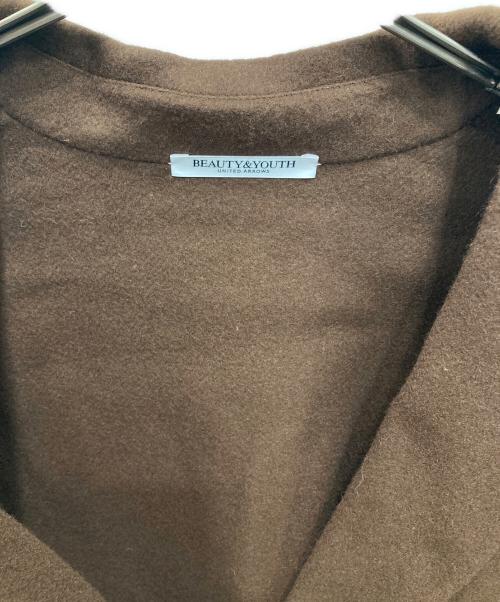 BEAUTY&YOUTH（ビューティーアンドユース）BEAUTY&YOUTH (ビューティーアンドユース) リバー テーラードミドルコート ブラウン サイズ:M 未使用品の古着・服飾アイテム