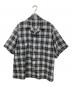 ESLOW（エスロー）の古着「チェック柄オープンカラーシャツ」｜グレー×ブルー