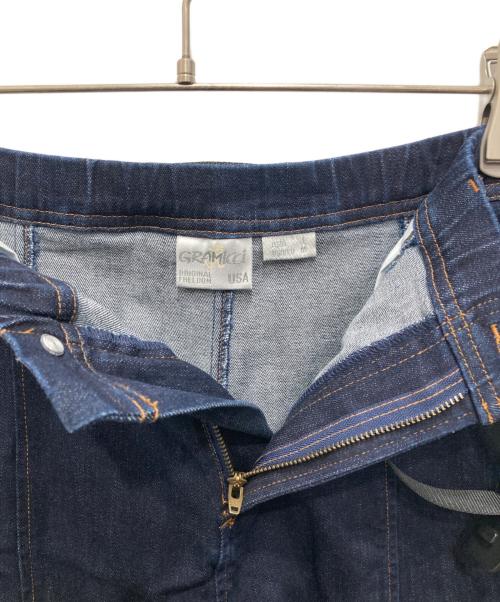 GRAMICCI（グラミチ）GRAMICCI (グラミチ) DENIM MERMAID SKIRT/デニムマーメイドスカート インディゴ サイズ:Lの古着・服飾アイテム