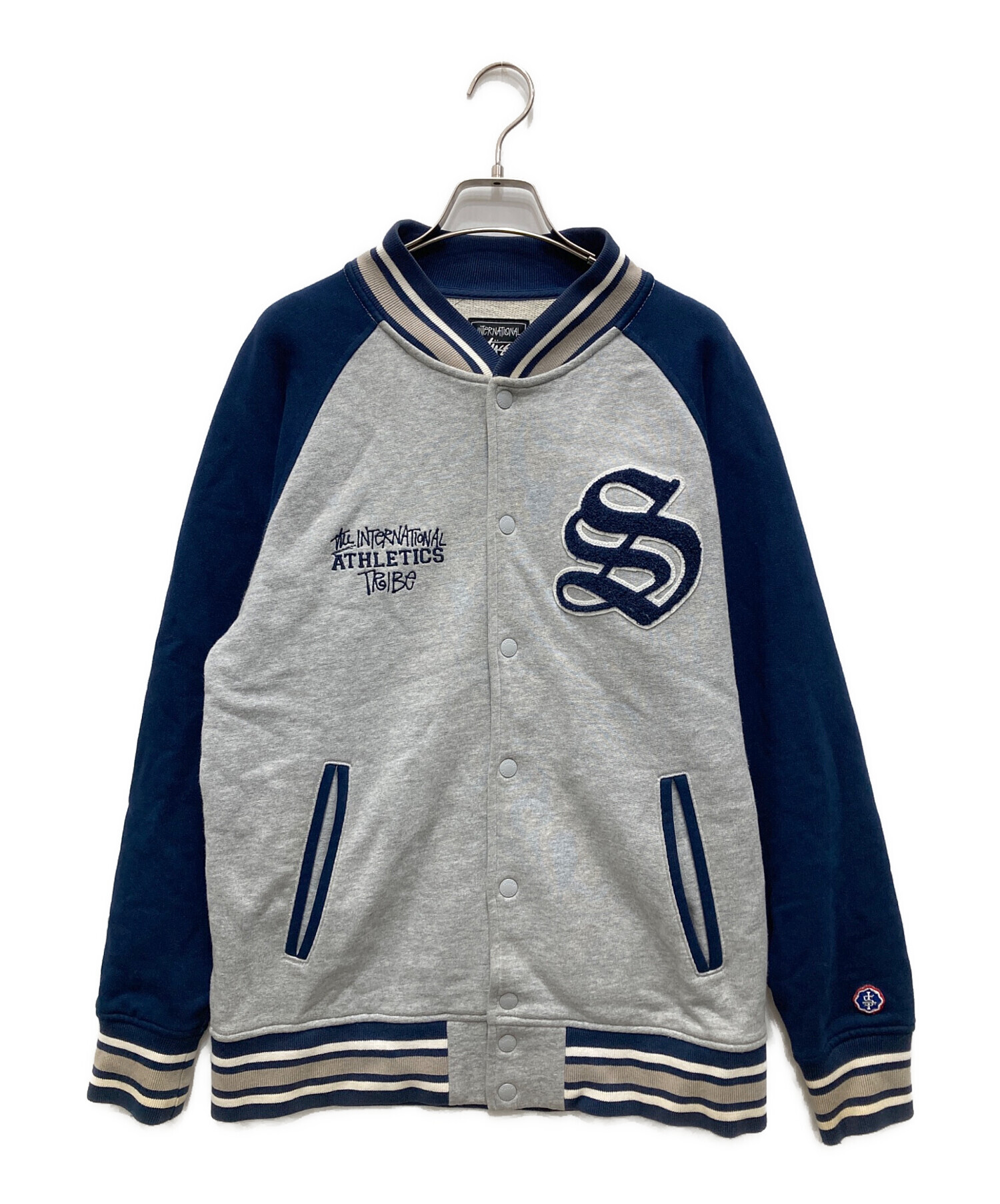 Stussy】スタジャン(グレー) ✨人気】stussy ステューシー スウェット