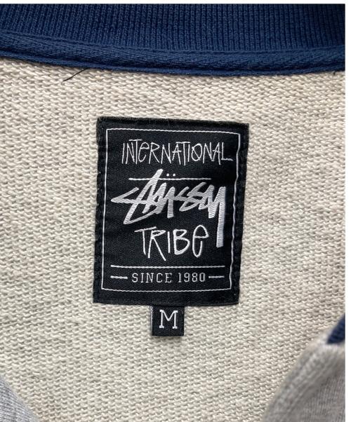 stussy（ステューシー）stussy (ステューシー) スウェットスタジャン グレー サイズ:Mの古着・服飾アイテム
