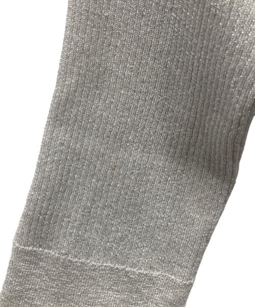 BALLSEY（ボールジィ）BALLSEY (ボールジィ) マーセライズドコットンリブ クルーネックカーディガン グレー サイズ:Sの古着・服飾アイテム