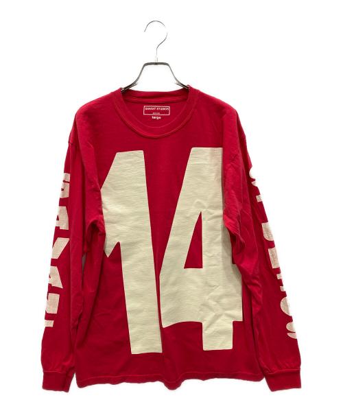 SAVANT STUDIOS（サバン スタジオ）SAVANT STUDIOS (サバン スタジオ) TEAM STUDIO TEE/チーム スタジオ ティー レッド サイズ:Lの古着・服飾アイテム