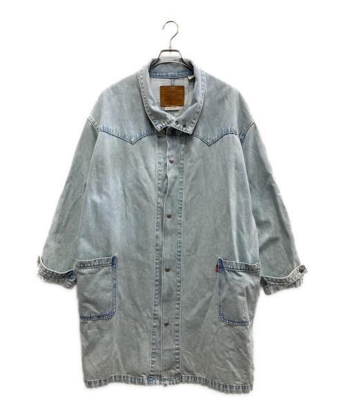 LEVI'S PReMIUM（リーバイス プレミアム）LEVI'S PReMIUM (リーバイスプレミアム) ウエスタンデニムコート ブルー サイズ:Lの古着・服飾アイテム