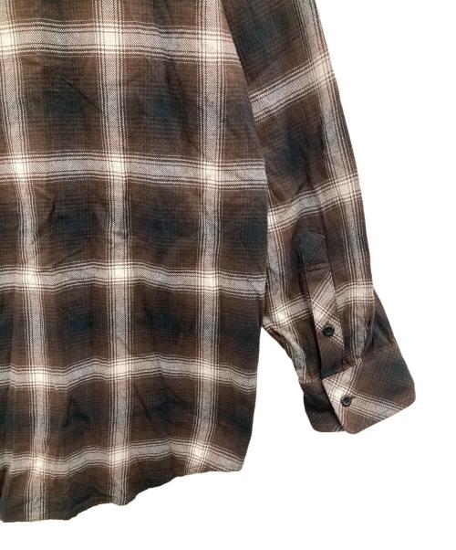 RAFU（ラフ）RAFU (ラフ) STANDARD SHIRT/スタンダード シャツ ブラウン サイズ:LARGEの古着・服飾アイテム