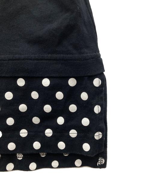 COMME des GARCONS HOMME（コムデギャルソン オム）COMME des GARCONS HOMME (コムデギャルソン オム) ドット切替カットソー ブラック サイズ:Mの古着・服飾アイテム