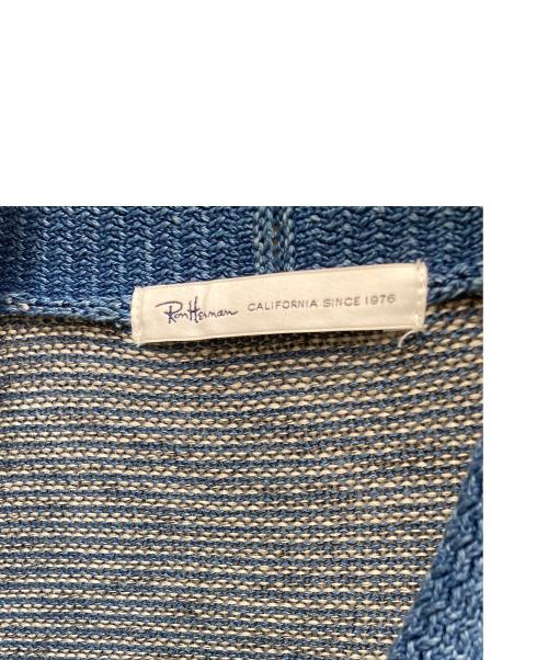 Ron Herman（ロンハーマン）Ron Herman (ロンハーマン) ショールカラーカーディガン ブルー サイズ:Mの古着・服飾アイテム
