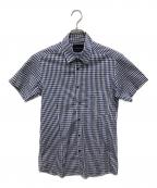 DIESEL Black Goldディーゼル ブラック ゴールド）の古着「半袖シャツ」｜ネイビー