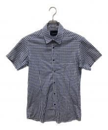 DIESEL Black Gold（ディーゼル ブラック ゴールド）の古着「半袖シャツ」｜ネイビー