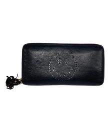 ANYA HINDMARCH（アニヤ・ハインドマーチ）の古着「長財布」｜ブラック