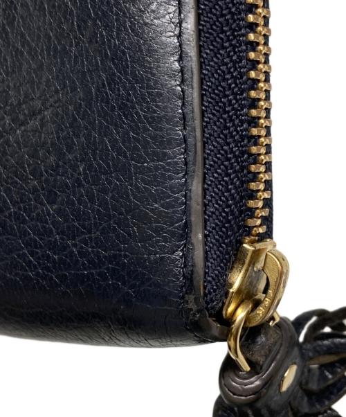 ANYA HINDMARCH（アニヤ・ハインドマーチ）ANYA HINDMARCH (アニヤハインドマーチ) 長財布 ブラックの古着・服飾アイテム