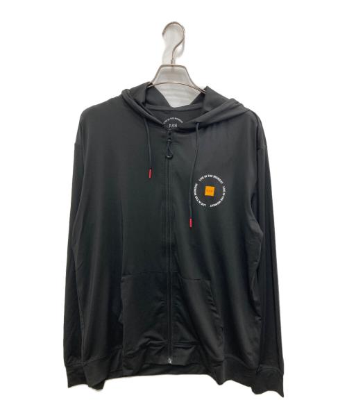 FREELY CIRCLE（フリーリーサークル）FREELY CIRCLE (フリーリーサークル) LOGO RASH ZIP HOODIE ブラック サイズ:XL 未使用品の古着・服飾アイテム