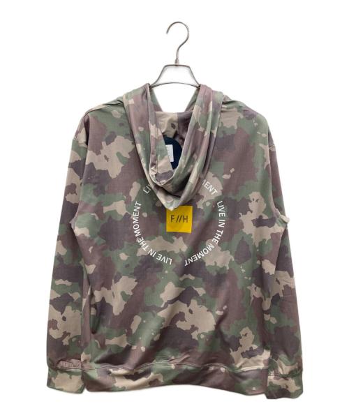 FREELY CIRCLE（フリーリーサークル）FREELY CIRCLE (フリーリーサークル) LOGO RASH ZIP HOODIE カーキ サイズ:XL 未使用品の古着・服飾アイテム