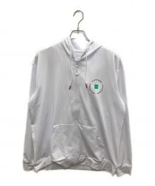 FREELY CIRCLE（フリーリーサークル）の古着「LOGO RASH ZIP HOODIE」｜ホワイト