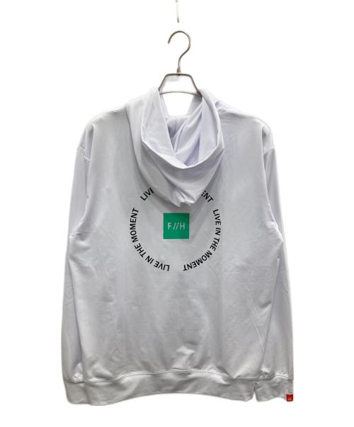 FREELY CIRCLE（フリーリーサークル）FREELY CIRCLE (フリーリーサークル) LOGO RASH ZIP HOODIE ホワイト サイズ:XL 未使用品の古着・服飾アイテム
