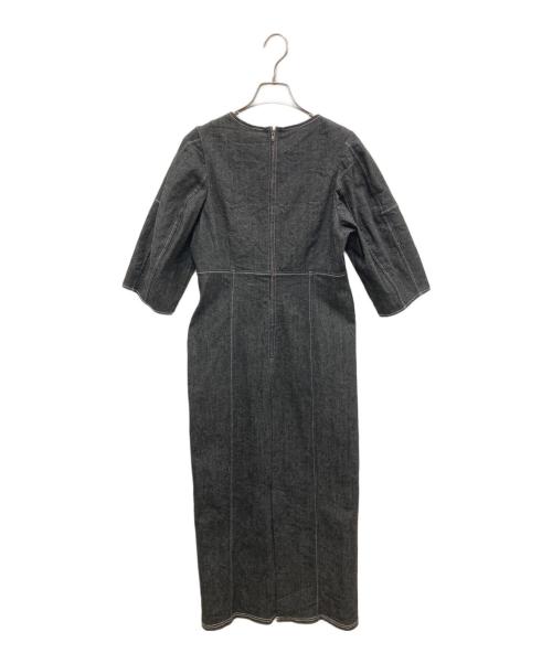 CAPRICIEUX LE'MAGE（カプリシューレマージュ）CAPRICIEUX LE'MAGE (カプリシューレマージュ) パネル切替ステッチワンピース グレー サイズ:FREEの古着・服飾アイテム
