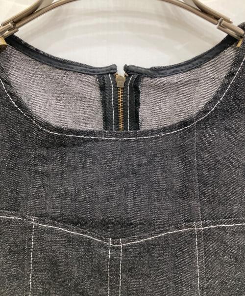 CAPRICIEUX LE'MAGE（カプリシューレマージュ）CAPRICIEUX LE'MAGE (カプリシューレマージュ) パネル切替ステッチワンピース グレー サイズ:FREEの古着・服飾アイテム