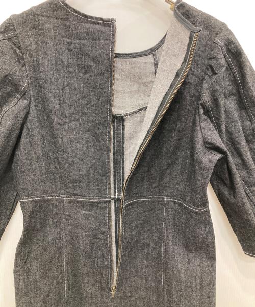 CAPRICIEUX LE'MAGE（カプリシューレマージュ）CAPRICIEUX LE'MAGE (カプリシューレマージュ) パネル切替ステッチワンピース グレー サイズ:FREEの古着・服飾アイテム