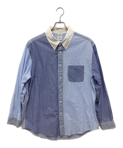 BROOKS BROTHERS（ブルックスブラザーズ）BROOKS BROTHERS (ブルックスブラザーズ) シアサッカーボタンダウンシャツ ブルー サイズ:XLの古着・服飾アイテム