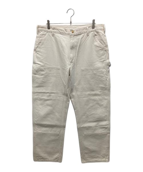 CarHartt（カーハート）CarHartt (カーハート) B04 Drill Double-Front Work Dungaree/B04 ダブルニー ドリル ワーク ダンガリー アイボリー サイズ:38×32の古着・服飾アイテム