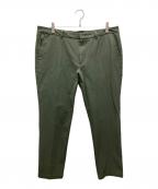 BOSSボス）の古着「センタープレスパンツ」｜オリーブ