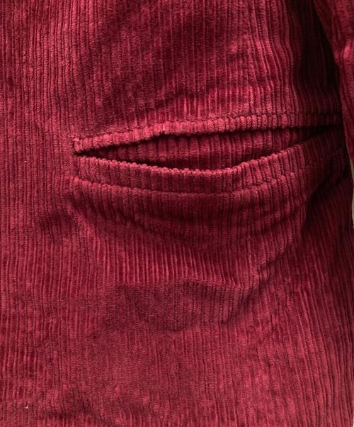 VERSACE JEANS COUTURE（ヴェルサーチ ジーンズクチュール）VERSACE JEANS COUTURE (ヴェルサーチ ジーンズクチュール) メデューサボタンコーデュロイジャケット ボルドー サイズ:不明の古着・服飾アイテム