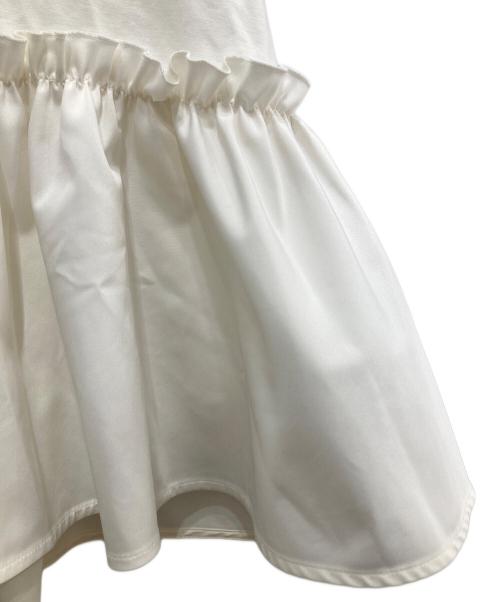 BALLSEY（ボールジィ）BALLSEY (ボールジィ) ジャージコンビ ペプラムプルオーバー ホワイト サイズ:36の古着・服飾アイテム