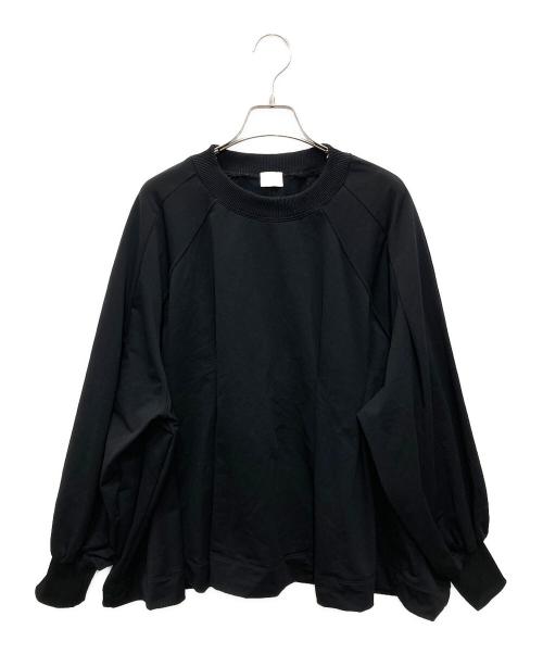 MANOF（マノフ）MANOF (マノフ) WAIST TUCK VOLUME SLEEVE SWEAT/ウエスト タック ボリューム スリーブ スウェット ブラック サイズ:Freeの古着・服飾アイテム