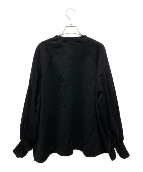 MANOF（マノフ）MANOF (マノフ) WAIST TUCK VOLUME SLEEVE SWEAT/ウエスト タック ボリューム スリーブ スウェット ブラック サイズ:Freeの古着・服飾アイテム