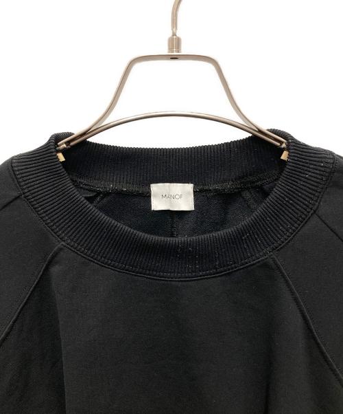 MANOF（マノフ）MANOF (マノフ) WAIST TUCK VOLUME SLEEVE SWEAT/ウエスト タック ボリューム スリーブ スウェット ブラック サイズ:Freeの古着・服飾アイテム