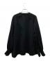 MANOF (マノフ) WAIST TUCK VOLUME SLEEVE SWEAT/ウエスト タック ボリューム スリーブ スウェット ブラック サイズ:Free：5000円