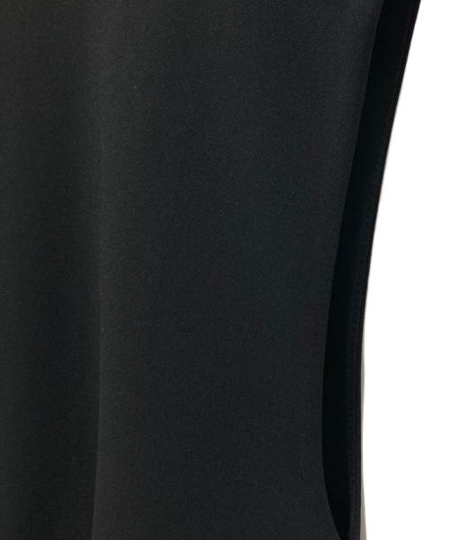 myne（マイン）MYNE (マイン) ギャザーペプラムベスト ブラック サイズ:Freeの古着・服飾アイテム