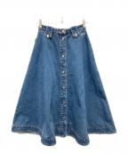 MSGMエムエスジーエム）の古着「Aラインデニムスカート」｜ブルー
