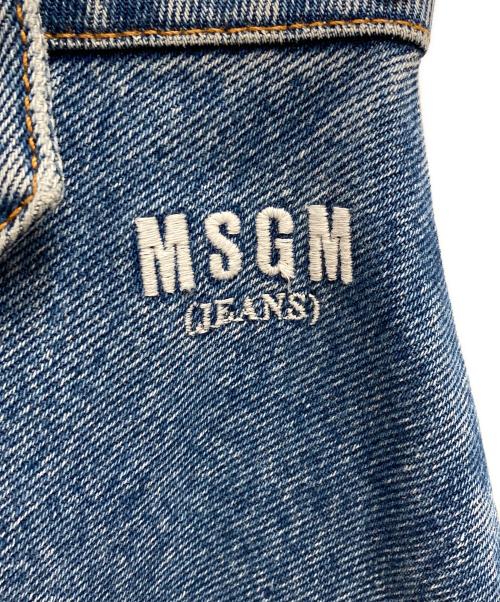 MSGM（エムエスジーエム）MSGM (エムエスジーエム) Aラインデニムスカート ブルー サイズ:38の古着・服飾アイテム
