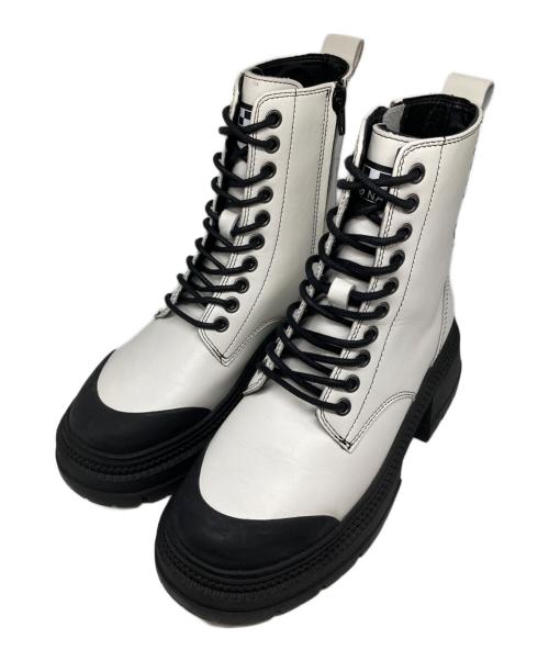 No Name（ノーネーム）No Name (ノーネーム) 10ホールブーツ ホワイト サイズ:36の古着・服飾アイテム