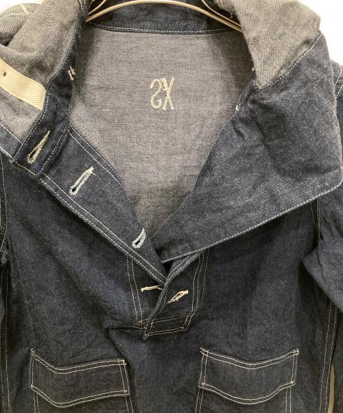 BUZZ RICKSON'S（バズリクソンズ）BUZZ RICKSON'S (バズリクソンズ) U.S. NAVY DENIM GAS PROTECTIVE PARKA/U.S. ネイビー デニム ガス プロテクティブ パーカ ブルー サイズ:XSの古着・服飾アイテム