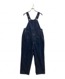 TUKI（ツキ）の古着「ノンウォッシュデニムサロペット」｜ブルー