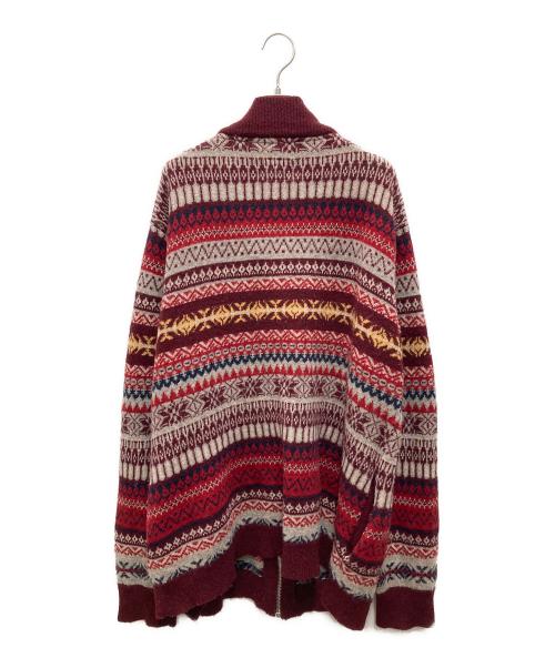 Schott（ショット）Schott (ショット) ニットジャケット ボルドー サイズ:XXLの古着・服飾アイテム