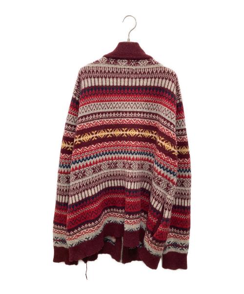 Schott（ショット）Schott (ショット) ニットジャケット ボルドー サイズ:XXLの古着・服飾アイテム